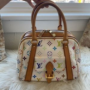 Louis Vuitton Multicolor Monogram Bag with Tan Accents